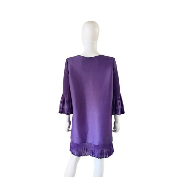 Scarlet Sage Betsy Shift Dress in Purple One Size New - Picture 2 of 3